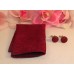Burgandy Paisley Print Pocket Square and Matching Cuff Links In same fabric